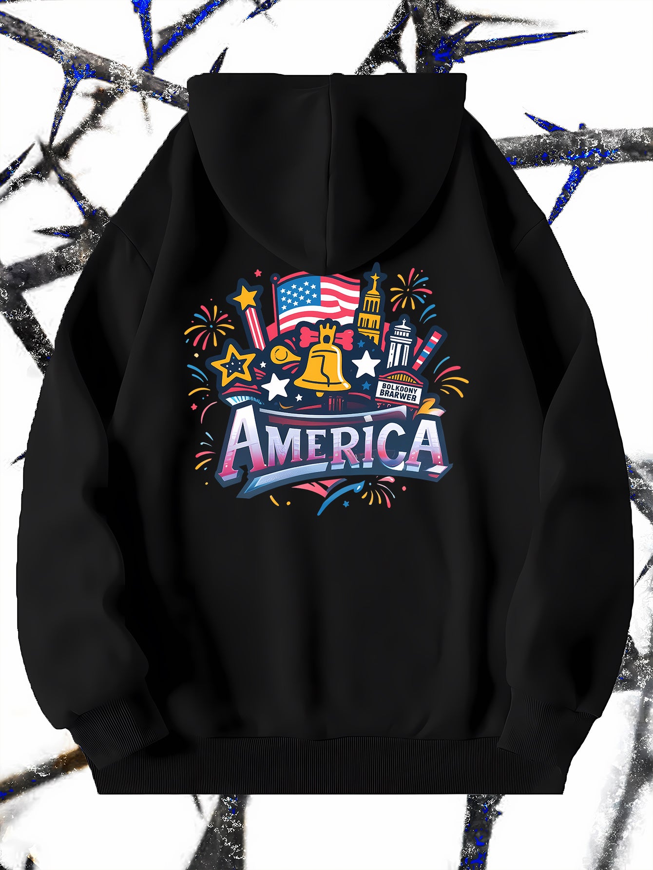 Independence Day Gift Gift 1pc New Men'S Hooded Sweatshirt, Printed Spring And Autumn Winter Pullover Top, Available in Black, Gray, And Red, for Home, Outdoor, Party, Sports, Work, And Vacation Independence Day Gift Gift 1pc New Men'S Hooded Sweatshirt, Printed Spring And Autumn Winter Pullover Top, Available in Black, Gray, And Red, for Home, Outdoor, Party, Sports, Work, And Vacation